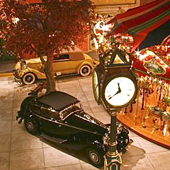 [Automobiles and carousel in the Milhouse Collection, Boca Raton]