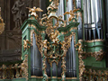 The splendid Rococo case of the 1752 Hencke organ in the monastery of Herzogenburg.