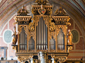This combination Renaissance-Baroque case contains a 1980 Beckerath organ.
