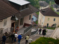 This view from the church entrance shows how high church sits above the surrounding valley.