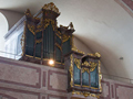 The 1797 Maleck organ in the gallery of the Berg Church in Eisenstadt.