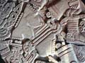 Intricate Aztec carving at Templo Mayor