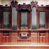 [1929 Hall, Norman & Beard; 2000 Schantz organ at Town Hall, Melbourne, Australia]