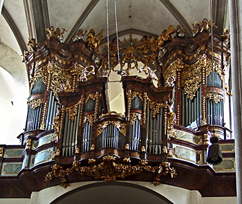 1731 Egedacher organ at the Klosterkirche, Zwettl, Austria