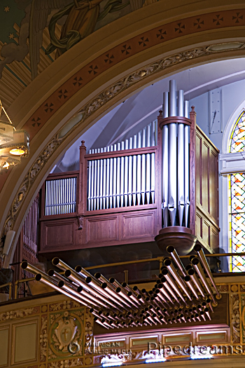 1920; 2002 Casavant Freres organ, Opus 869, at the Eglise des Saints-Anges-Gardiens, Lachine, Quebec, Canada