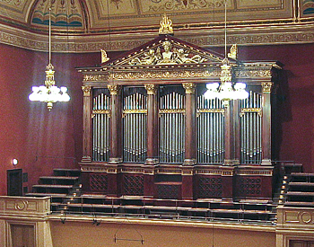 1975 Rieger-Kloss organ at Dvorak Hall in the Rudolfinum, Prague, Czech Republic