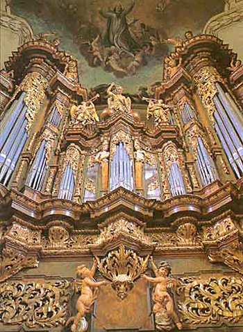 1991 Rieger-Kloss organ at St. James Church, Prague, Czech Republic