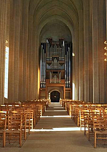 1965 Marcussen & Son organ at Grundtvigs Kirke, Copenhagen, Denmark