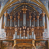 [1735 Moucherel organ at the Cathedrale Sainte-Cecile, Albi, France]