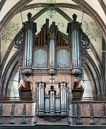 1710 Andreas Silbermann organ at the Eglise Saint-Etienne, Marmoutier, France
