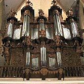 [1725 Moucherel organ at Abbatiale Notre Dame, Mouzon, France]