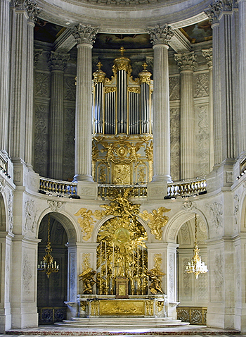 1710 Clicquot; 1995 Bossieux & Cattiaux  organ at Royal Chapel of the Palace of Versailles, France