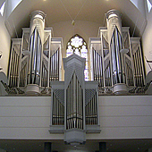 [1979 Sandtner organ at the Cathedral of St. Martin, Rottenburg-am-Neckar, Germany]