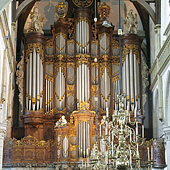 [1726 Vater organ at Oude Kerk, Amsterdam, The Netherlands]