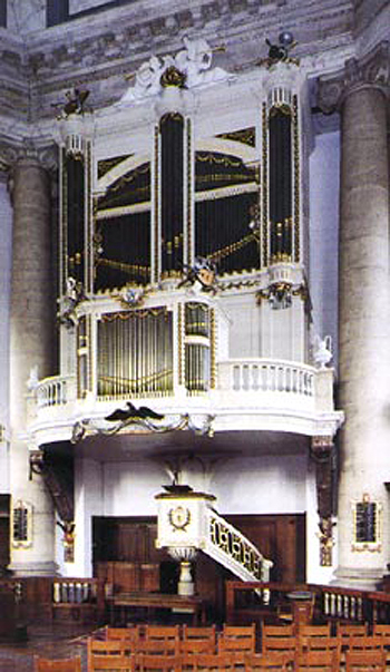 1783 de Rijckere organ at Oostkerk, Middelburg, The Netherlands