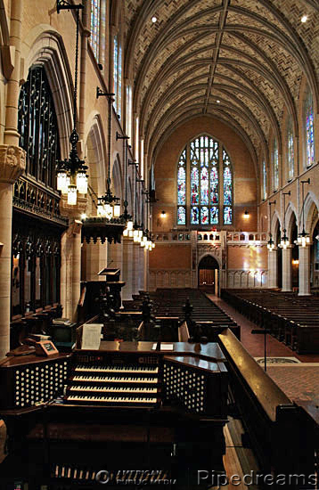 1928 Welte; 1964 Moller; 1983 Gould & Sons organ at Episcopal Cathedral of St. Mark, Minneapolis, Minnesota