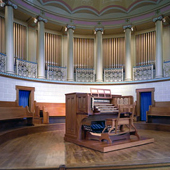 [1927 Skinner; 2006 Muller in the Morley Music Hall at Lake Erie College in Painesville, OH]