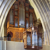 [2010 Noack organ, Opus 152, at the Cathedral of St. Joseph the Workman, La Crosse, Wisconsin]