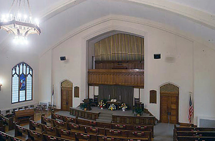 1922 E.M. Skinner organ at Lewiston United Baptist Church, Maine