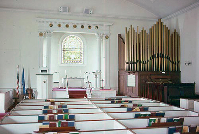 1901 E.W. Lane organ at Saco Unitarian-Universalist Church, Maine