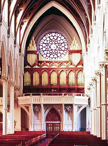 1875 Hook & Hastings organ at Holy Cross Cathedral, Boston, Massachusetts