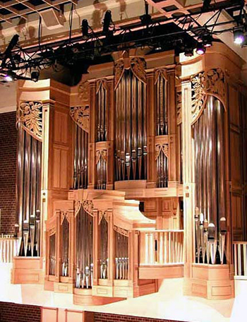 2004 Jaeckel organ at Porter Center for the Performing Arts, Brevard College, North Carolina