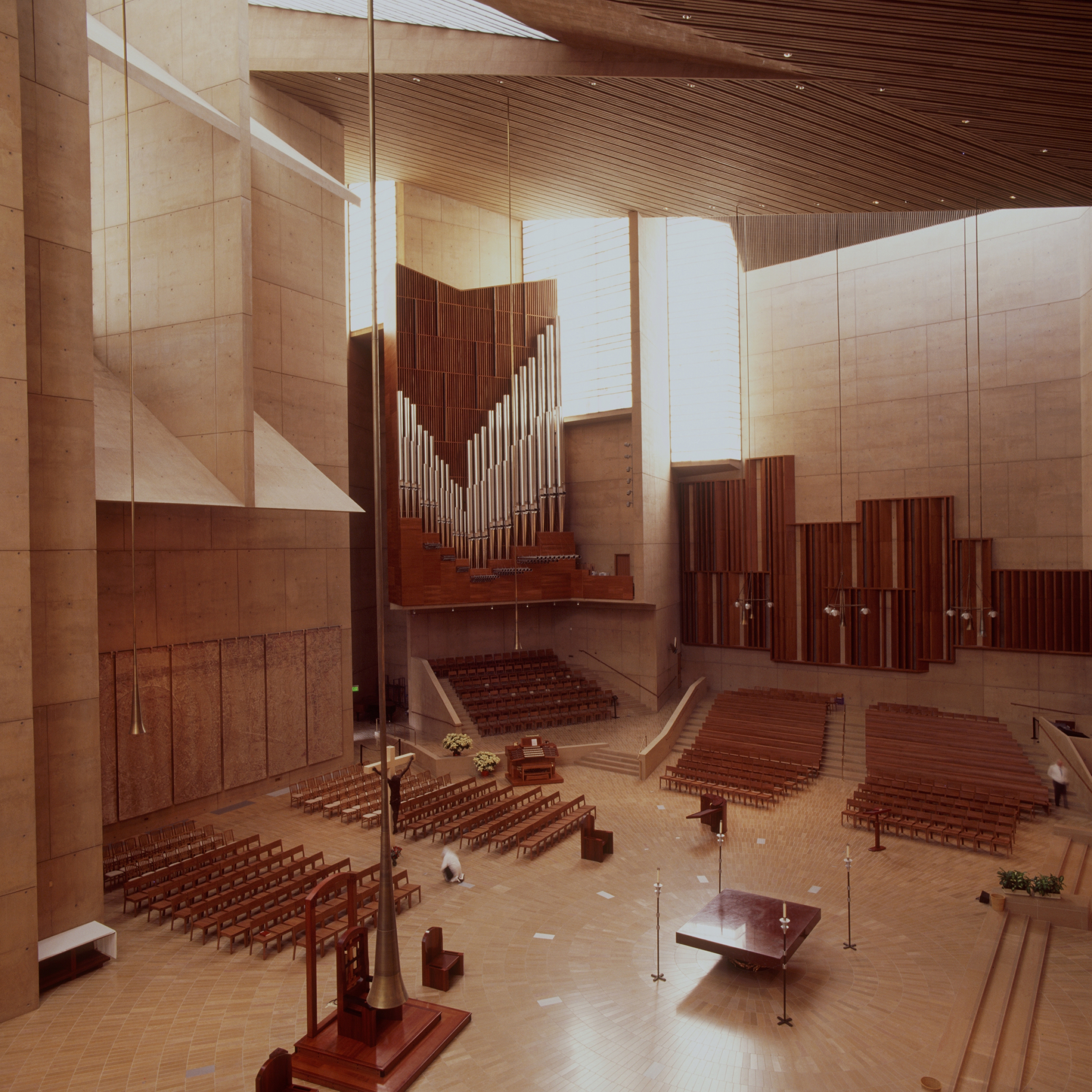 [2003 Dobson at the Cathedral of Our Lady of the Angels, Los Angeles, CA.]