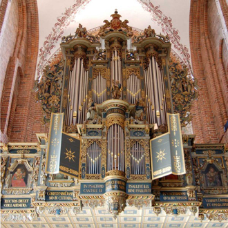 The organ at St. Mary’s in Elsinore (Helsingør)