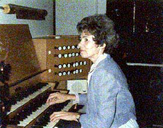 Wilma Jensen at the Lübeck Domkirche, Germany, in 1982.