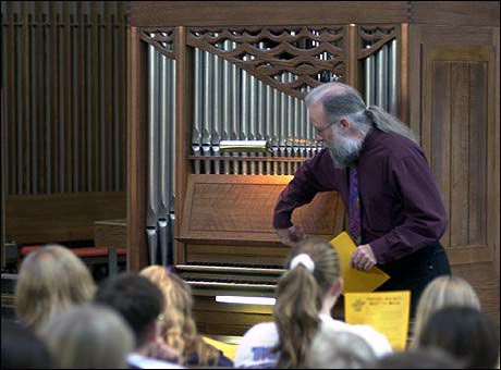 Michael Barone points out some of the finer details on the Jaeckel portative.