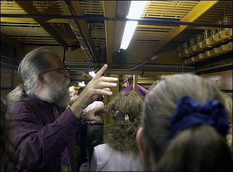 Michael Barone gives a tour of the organ&rsquo;s &ldquo;guts.&rdquo;