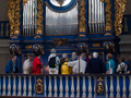 The 1998 organ by Georg Westenfelder is a reconstruction of the original 1682 organ by Christoph Egedacher.