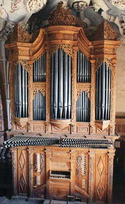 The organ at San Cayetano, Mina de Valenciana, Guanajuato