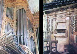 The organ at San Cayetano, Mina de Valenciana, Guanajuato