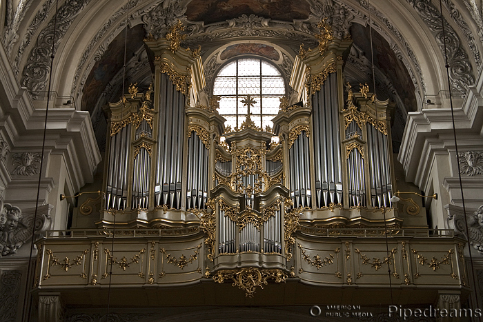 1895; 1991 Rieger organ at Dominikanerkirche, Vienna, Austria
