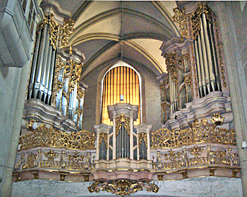 1714 Sieber organ at Michaelerkirche, Vienna, Austria