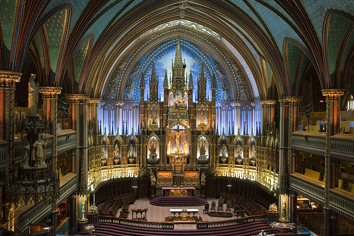 1890; 1991 Casavant Freres organ, Opus 26, 1034, at Basilique de Notre-Dame, Montreal, Quebec, Canada