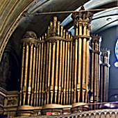 [1915; 1999 Casavant Freres organ, Opus 600, at the Eglise de Tres-Saint-Nom-de-Jesus, Montreal, Quebec, Canada]