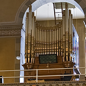 [1900 Casavant organ, Opus 113, at the Eglise de l'Annonciation, Oka, Quebec, Canada]