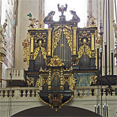 [1673 Mundt organ in the Tyn Church, Prague, Czech Republic]