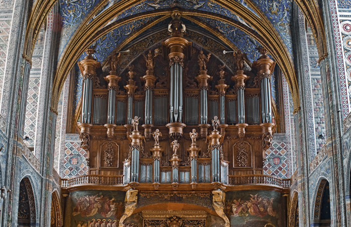 1735 Moucherel organ at the Cathedrale Sainte-Cecile, Albi, France