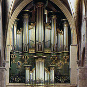 [1754 Dom Bedos; 1985 Quoirin organ at Eglise Sainte-Croix [Holy Cross], Bordeaux, France]