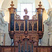 [1714 Boizard organ at the Eglise abbatiale, Saint Michel en Thierache, France]