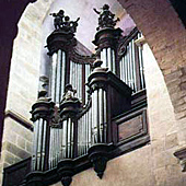 [1783 Clicquot organ at the Prieure Saint-Pierre-et-Saint-Paul, Souvigny, France]