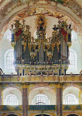 1736 Fux organ at Furstenfeld Kloster, Furstenfeldbruck, Germany