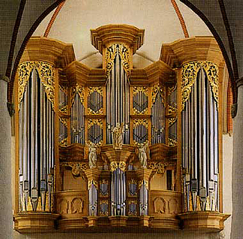 1693 Schnitger; 1993 Ahrend organ at Jacobikirche, Hamburg, Germany