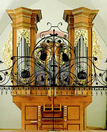 1714 Konig organ at the Klosterkirche, Niederehe, Germany