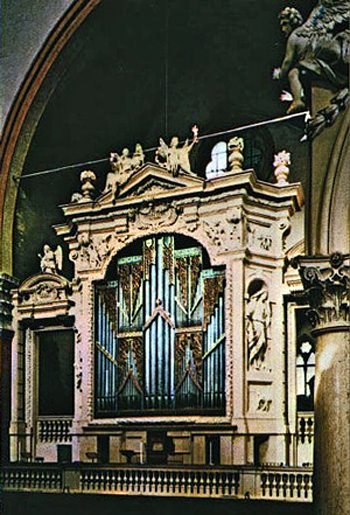 15th century da Prato organ at the Basilica di San Petronio, Bologna, Italy