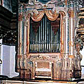[1757 Nacchini & 1785 Callido organ at the Basilica Lateranense di Maria SS. della Misericordia, Sant'ElPido a Mare, Italy]