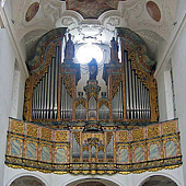 [1744 Bossart organ at Kloster Muri, Switzerland]